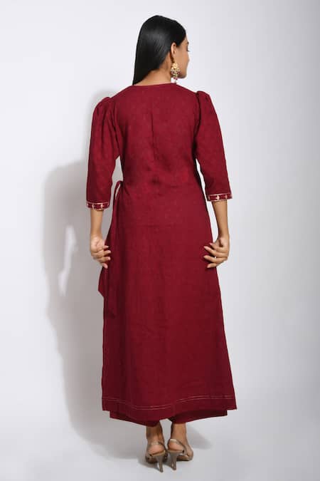 Taro Handwoven Cotton Kurta Set 