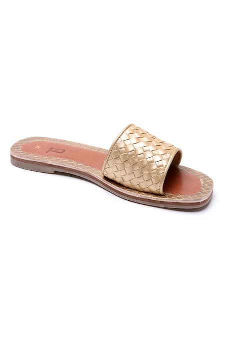 Womens gold online sliders