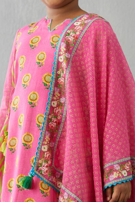 Buy Torani Pink Cotton, Silk, Kota Doria, Chanderi Tassels Rang Kashish Kurta Set Online at Aza Fashions Buy_Torani_Pink Cotton, Silk, Kota Doria, Chanderi Tassels Rang Kashish Kurta Set _Online_at_Aza_Fashions