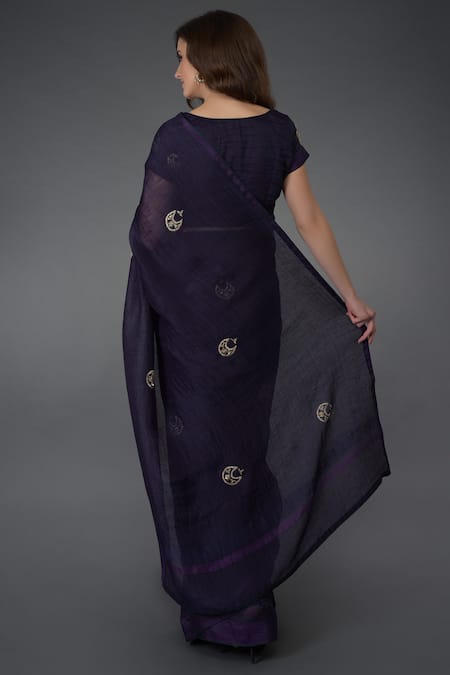 Talking Threads Kota Linen Saree with Blouse 