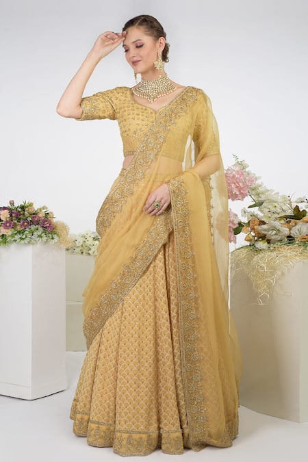 Talking Threads Embroidered Lehenga Set 
