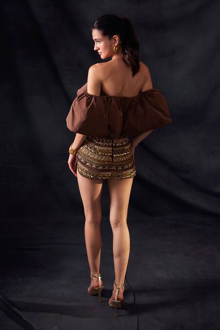 Nikita Mhaisalkar Embroidered Skirt 