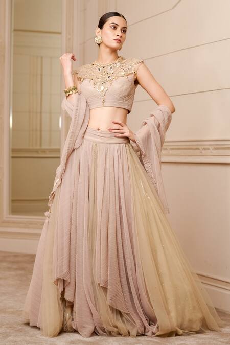 Grey Mukaish Work Lehenga Set... - Lucknow Chikankari Suits | Facebook