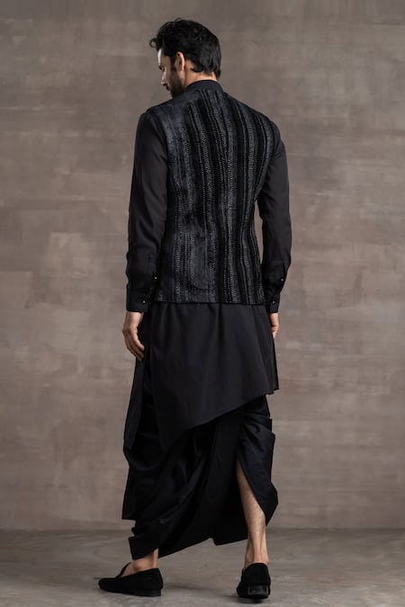 Tarun Tahiliani Silk Velvet Bundi 