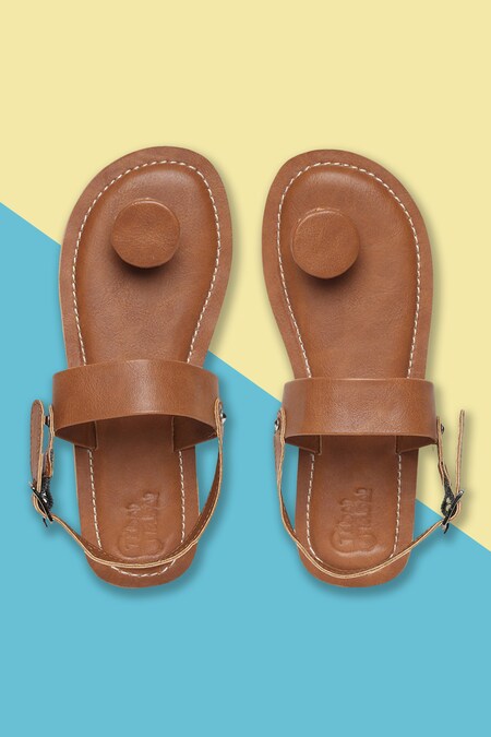 Eve' Jesus Sandals for Women from Israel - Camel Leather