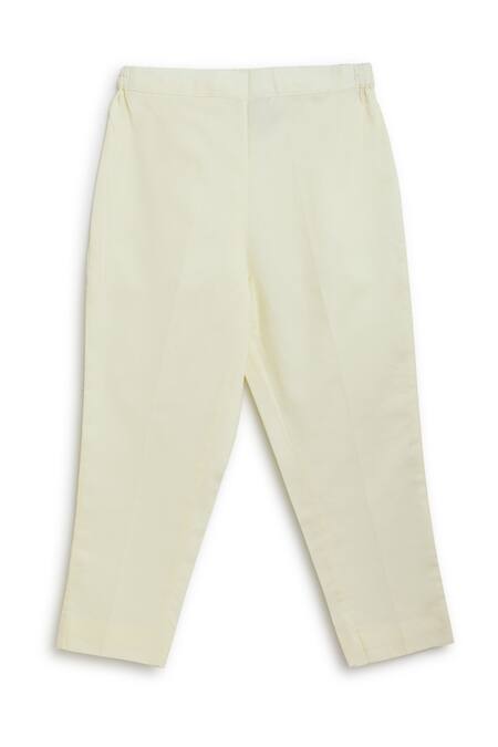 Shop Tiber Taber Yellow Satin, Embroidery, Metallic Thread Bundi And Kurta Set Online at Aza Fashions Shop_Tiber Taber_Yellow Satin, Embroidery, Metallic Thread Bundi And Kurta Set _Online_at_Aza_Fashions