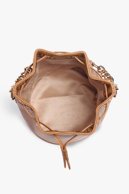 Shop Tan & Loom Brown Bombay Ajustable And Detachable Handle Potli Bag Online at Aza Fashions Shop_Tan & Loom_Brown Bombay Ajustable And Detachable Handle Potli Bag _Online_at_Aza_Fashions