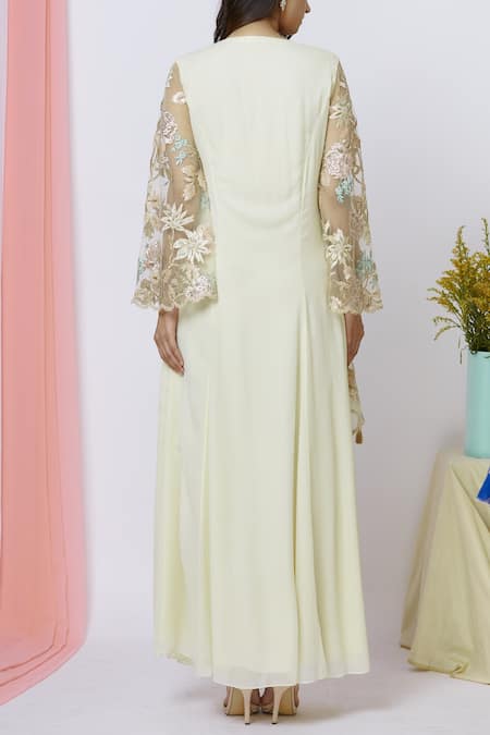 Aariyana Couture Embroidered Overlay Tunic 