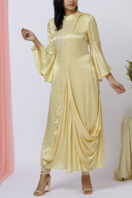 Aariyana Couture Embroidered draped kurta 