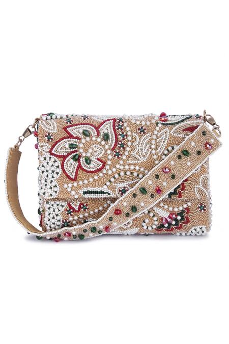 Buy The Purple Sack Gold Embroidery Flap Clutch Online at Aza Fashions Buy_The Purple Sack_Gold Embroidery Flap Clutch _Online_at_Aza_Fashions