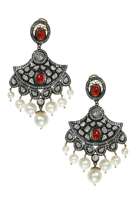Tizora Antique Polki Danglers 