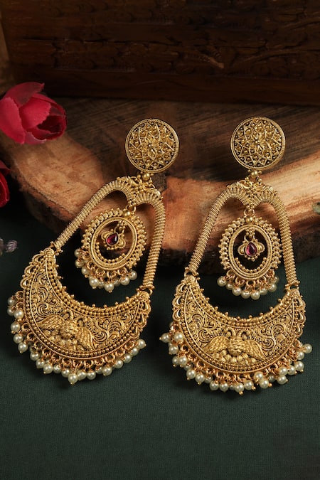 Kanbala | Fancy jewellery, Gold earrings wedding, Bridal gold jewellery  designs