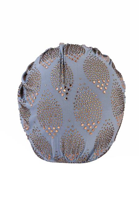 Buy_Hair Drama CO_Blue Rhinestone Embellished Turban 