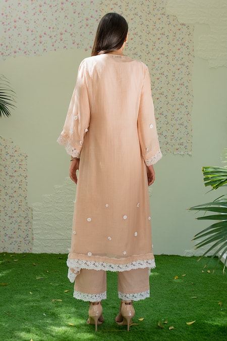 Naaz By Noor Floral Embroidered Kurta Set 