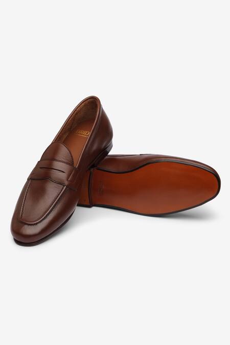 Shop_Bridlen_Brown Penny Loafers_Online_at_Aza_Fashions