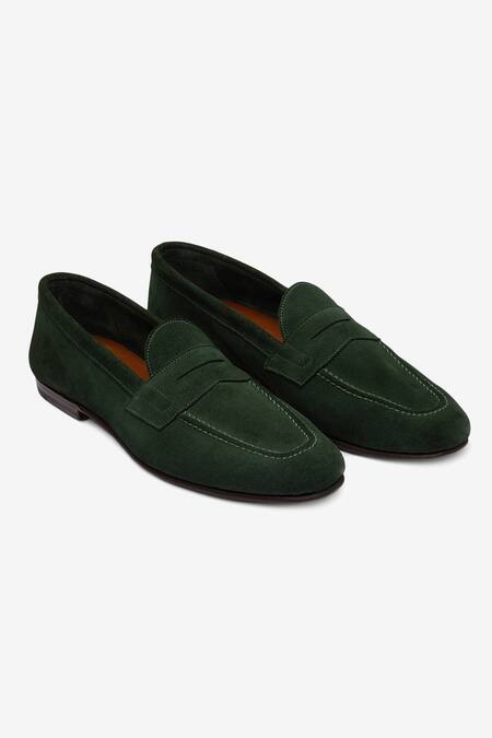 Bridlen Suede Penny Loafers 