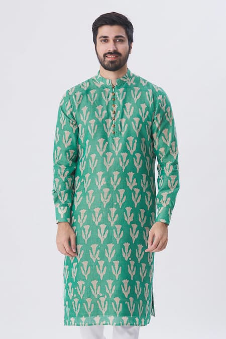 Gaurav Katta Batik Print Kurta 