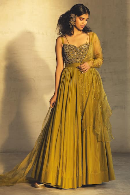 Parul and Preyanka Embroidered Anarkali with Dupatta 