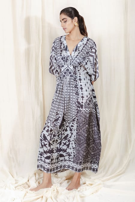 The Boozy Button Uptown Funk Printed Kaftan 