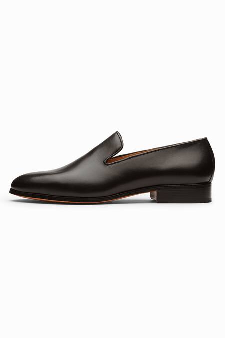 Shop_3dm Lifestyle_Black Venetian Leather Loafers_Online_at_Aza_Fashions