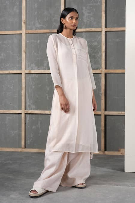 Urvashi Kaur Chanderi Silk Tunic 