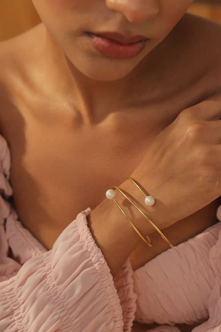 Varnika Arora Saga Pearl Embellished Bracelet 