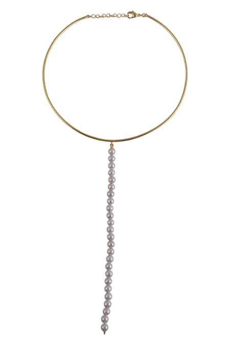 Varnika Arora Elara Pearl String Necklace 