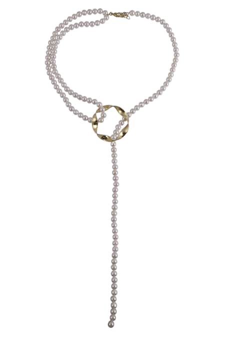 Varnika Arora Megan Pearl Embellished Necklace 