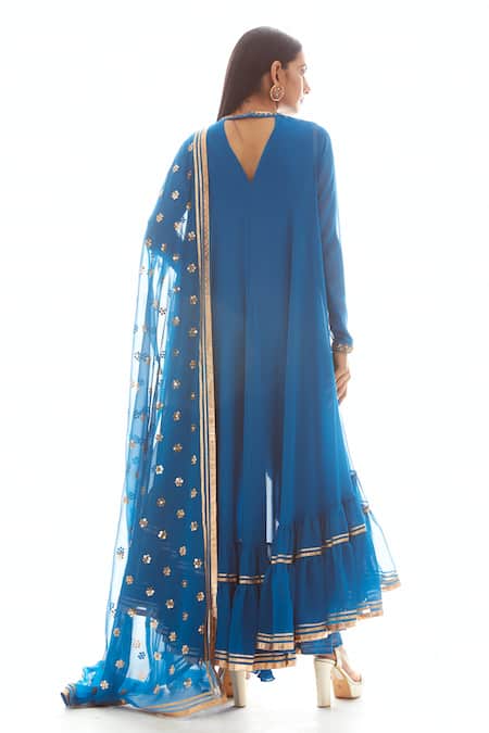 Vvani By Vani Vats Asymmetric Kurta & Dhoti Pant Set 