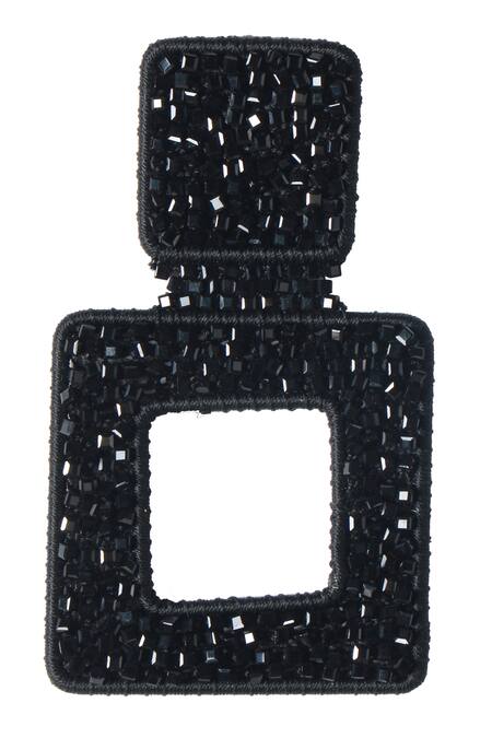 Buy Vaidaan Gold Plated Stones The Black Window Danglers Online at Aza Fashions Buy_Vaidaan_Gold Plated Stones The Black Window Danglers _Online_at_Aza_Fashions