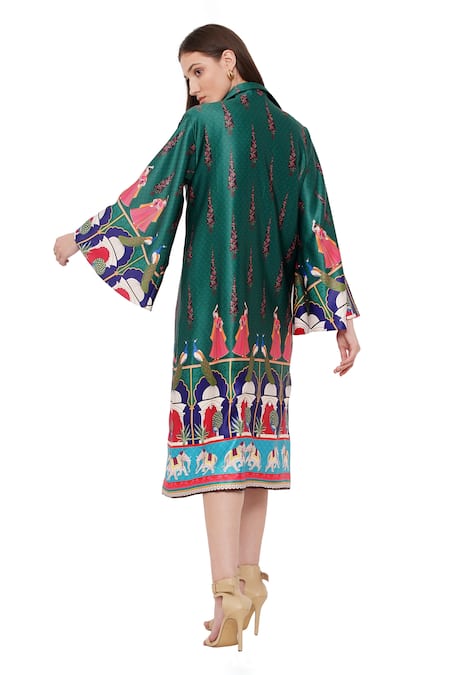 Limerick By Abirr N' Nanki Valentia Moroccan Print Jacket 