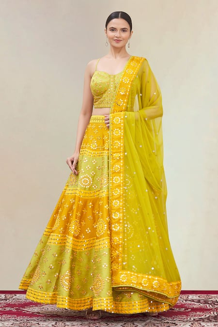 Vandana Sethi Embroidered Bridal Lehenga Set 