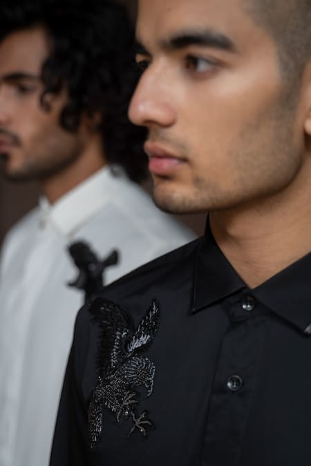 Varun Chakkilam Ebony Ace Cotton Shirt  