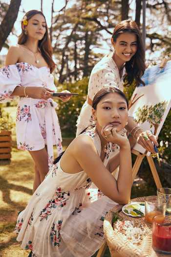 Verb By Pallavi Singhee White Cotton Floral Motifs, Threadwork Plunge Neck Embroidered Dress Online at Aza Fashions Verb By Pallavi Singhee_White Cotton Floral Motifs, Threadwork Plunge Neck Embroidered Dress_Online_at_Aza_Fashions