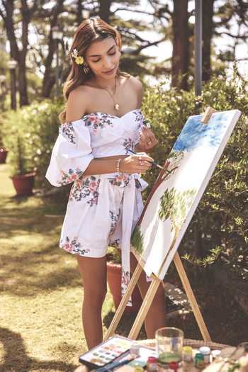 Shop Verb By Pallavi Singhee White Cotton Floral Motifs, Threadwork Off-shoulder Embroidered Blouse at Aza Fashions Shop_Verb By Pallavi Singhee_White Cotton Floral Motifs, Threadwork Off-shoulder Embroidered Blouse_at_Aza_Fashions