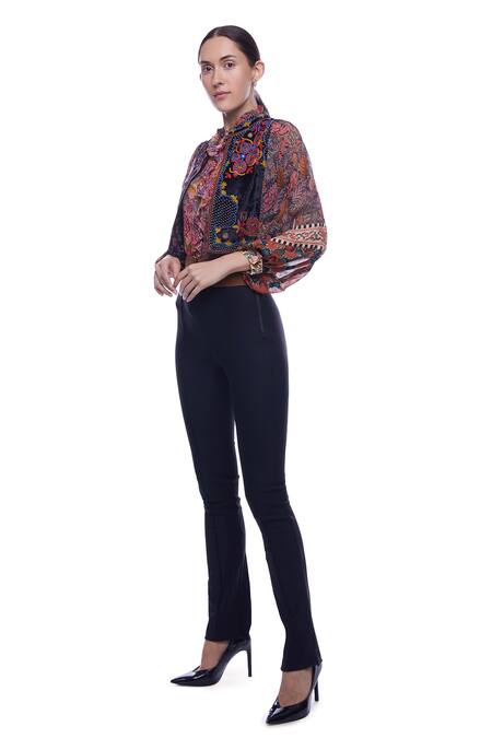 Buy Verb By Pallavi Singhee Multi Color Velvet Open Embroidered Jacket Online at Aza Fashions Buy_Verb By Pallavi Singhee_Multi Color Velvet Open Embroidered Jacket_Online_at_Aza_Fashions