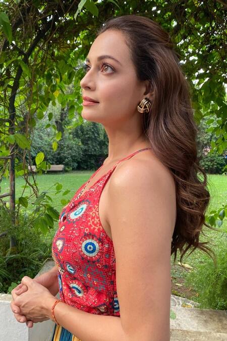 Verb By Pallavi Singhee_Red Printed Maxi Dress_at_Aza_Fashions