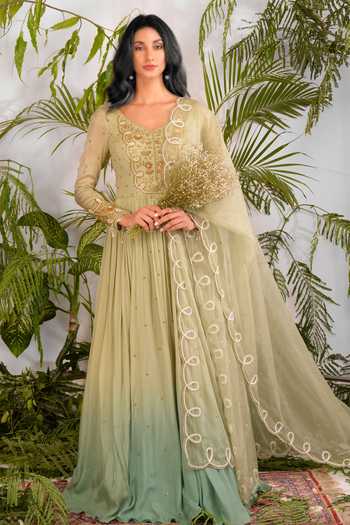 Vidushi Gupta Embroidered Anarkali with Dupatta 