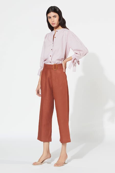 Meadow Textured Shirt & Cotton Linen Pant Set 