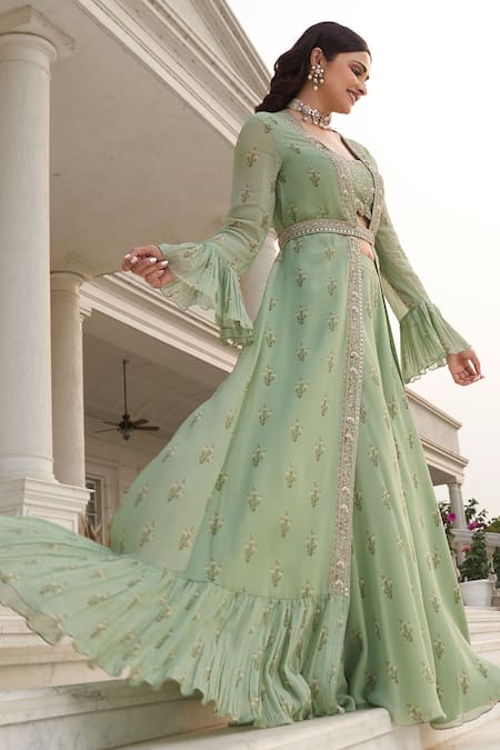 Buy Teal Kurta Suit Sets for Women by Scakhi Online | Ajio.com