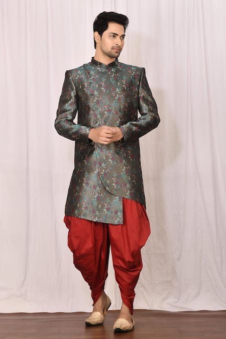 Samyukta Singhania Banarasi Jacquard Sherwani Set 