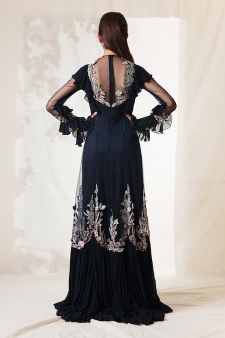 Vivek Patel Embroidered Gown 