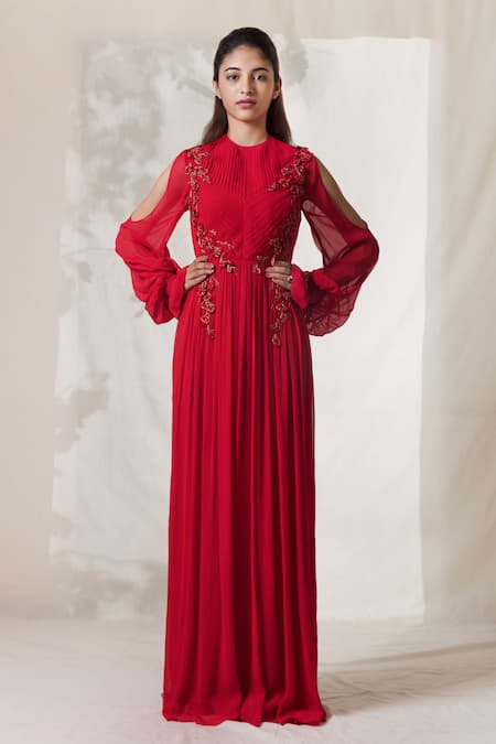 Vivek Patel Embroidered Gown 