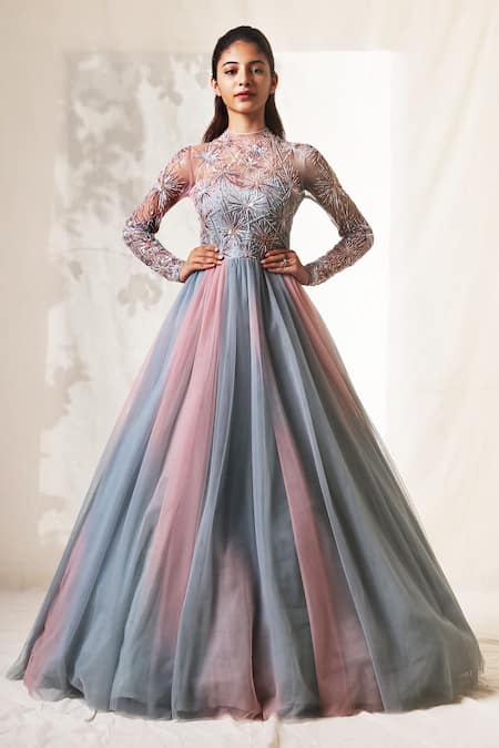 Vivek Patel Embroidered Gown 