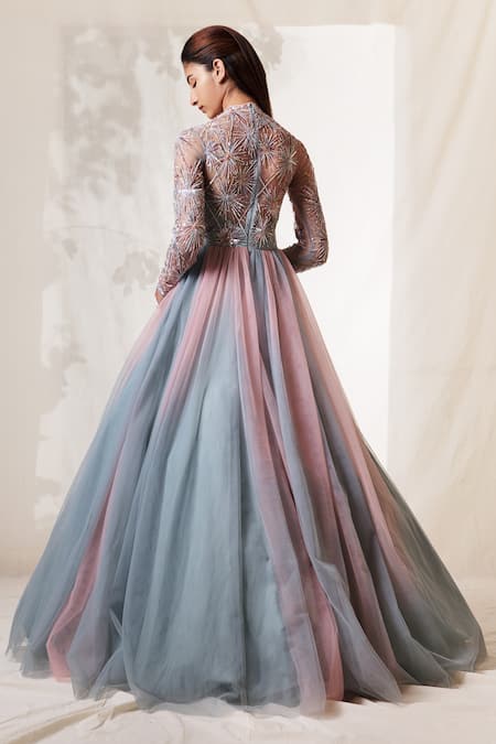 Vivek Patel Embroidered Gown 