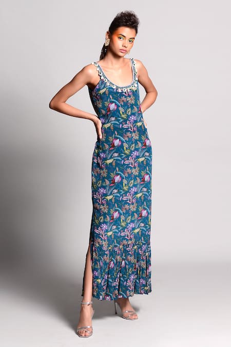 Rishi and Vibhuti Printed Kurta with Dupatta 