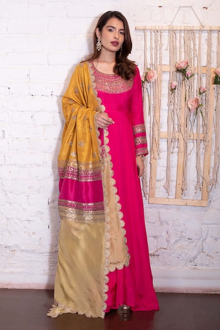 Vasavi Shah Dori Embroidered Anarkali With Dupatta 