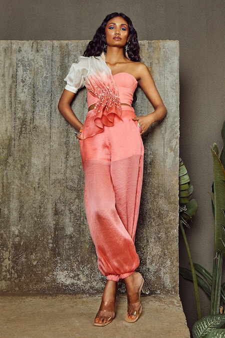 Babita Malkani Dip Dyed Top & Pant Set 