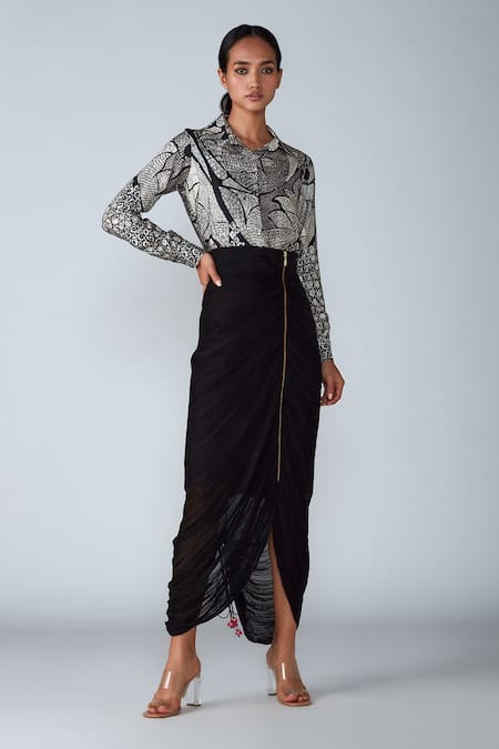 Saaksha & Kinni Abstract Tile Print Shirt 