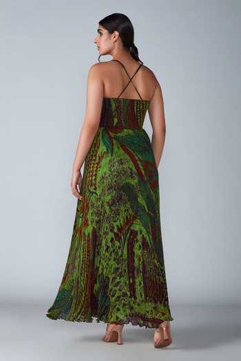 green blue summer dress Nancybird Paloma Dress - Garden Green